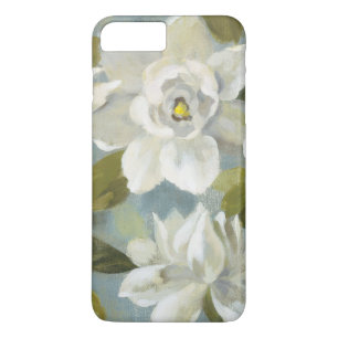 Gardenias on Slate Blue iPhone 8 Plus/7 Plus Case