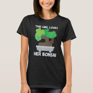 Gardening 4\Cool Bonsai For Girls Kids Tree Plant T-Shirt