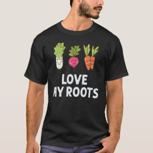 Gardening 4\Cute I Love My Roots Toddler Root Vege T-Shirt