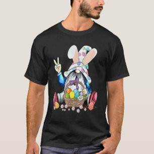 Gardening 4\Easter Garden Gnome Bunny Ears Easter T-Shirt