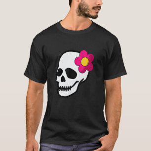 Gardening 4\Flower And Skull For Flower Skull And  T-Shirt