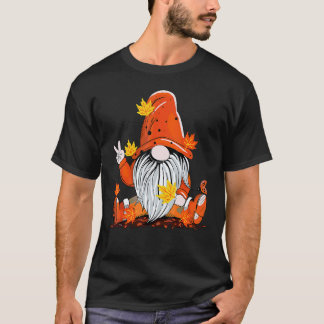 Gardening 4\Gardening Gnome Peace Hand Holding Map T-Shirt