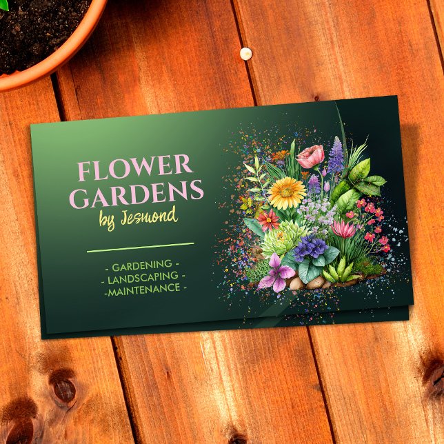 Gardening and Landscaping Services  Business Card (Creator Uploaded)
