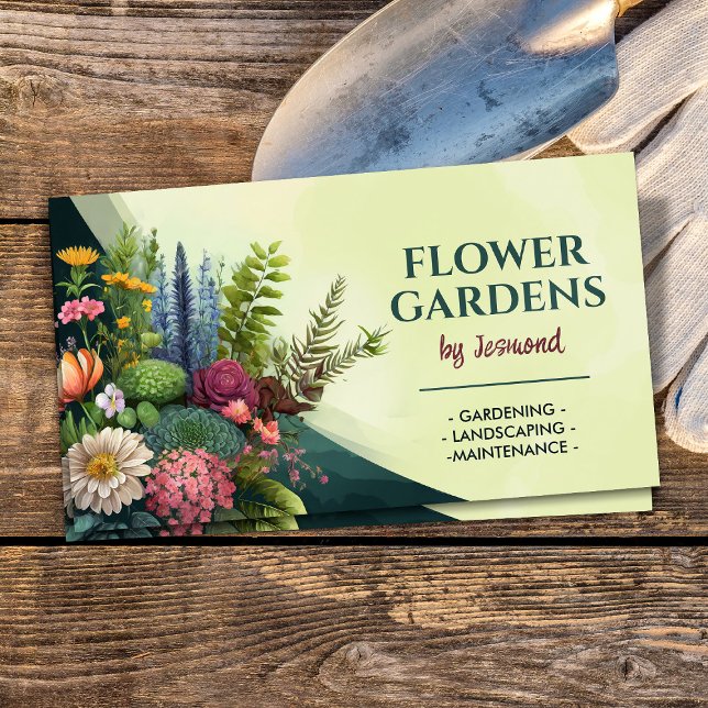 Gardening and Landscaping Services  Business Card (Creator Uploaded)