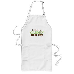 Gardening apron with pockets.