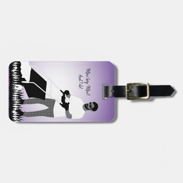 Gardening Boy Luggage Tag (Front Horizontal)
