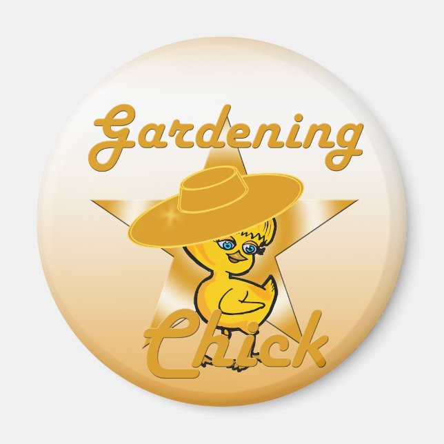 Gardening Chick #10 Magnet (Front)