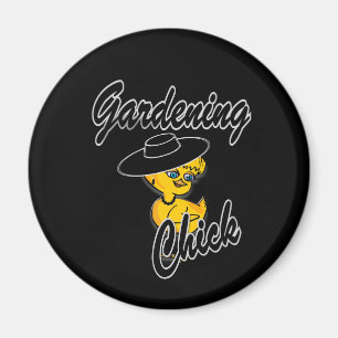 Gardening Chick #4 Magnet