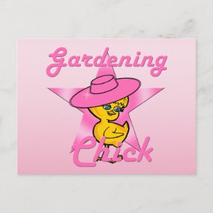 Gardening Chick #8 Postcard
