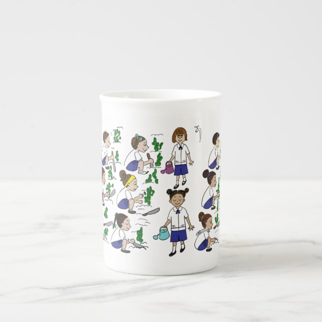 Gardening Class Bone China Mug (Front)