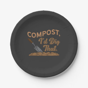 Gardening Compost Paper Plate