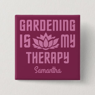 Gardening custom name & colour button