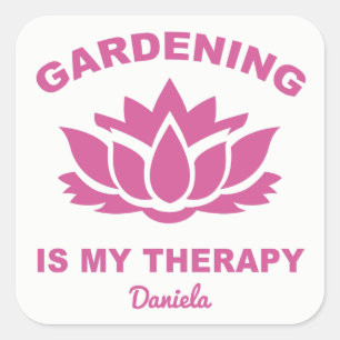 Gardening custom name & colour stickers