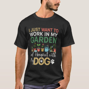 Gardening Dog Lovers Men Women Gardener Garden Pla T-Shirt