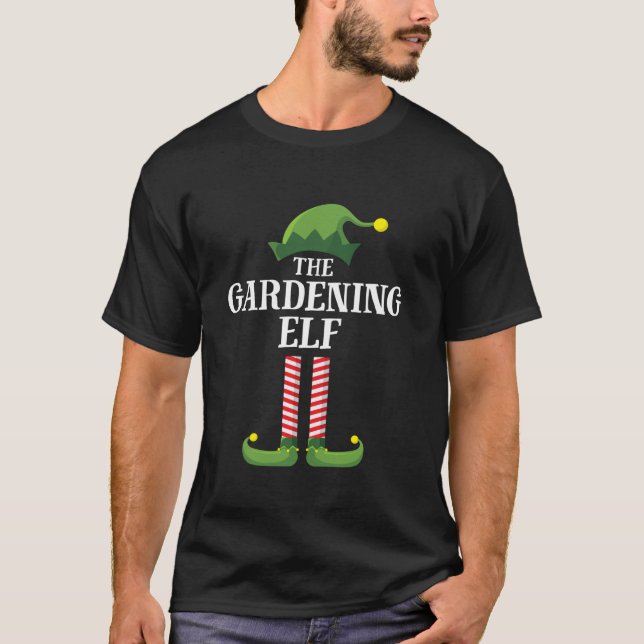 Gardening Elf Matching Family Group Christmas Part T-Shirt (Front)