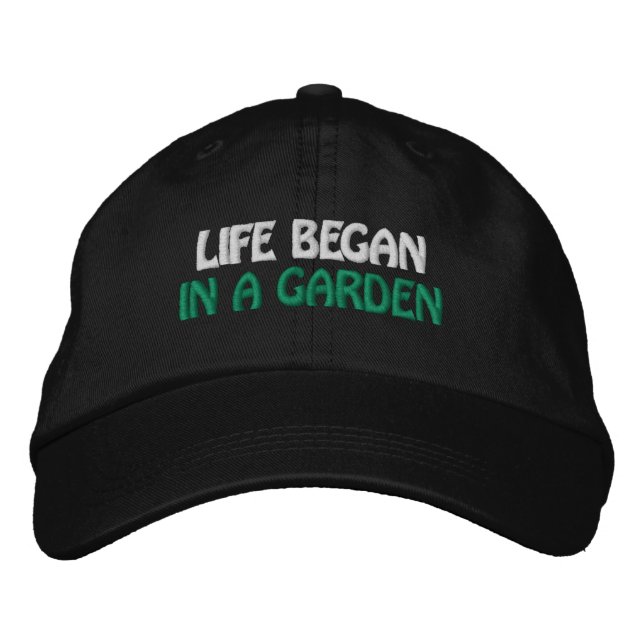 Gardening Embroidered Baseball Hat (Front)