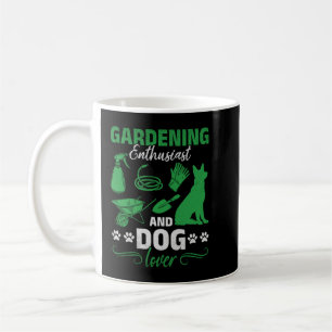 Gardening Enthusiast And Dog Lover Gardener Coffee Mug