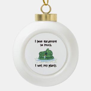 Gardening Garden Hose Ceramic Ball Christmas Ornament