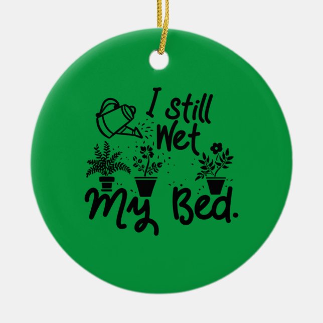 Gardening Gardener Ceramic Ornament (Front)