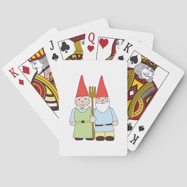 Gardening Gnomes Playing Cards (Back)