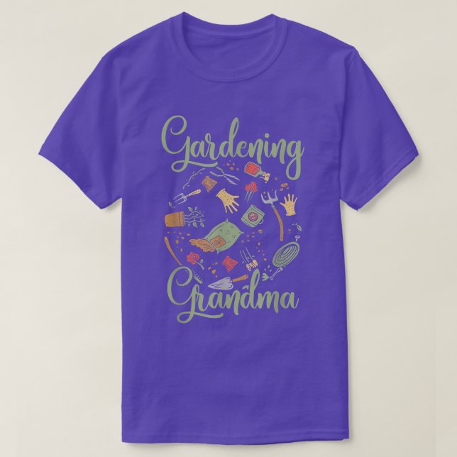 Gardening Grandma Gardener Garden Granny T-Shirt (Design Front)