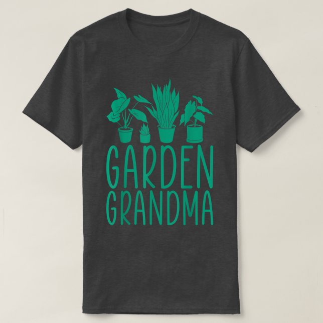 Gardening Grandma Shirt Flower Garden Grandma 3 (Design Front)