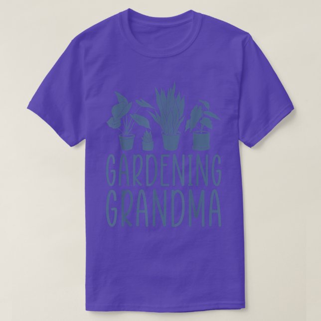Gardening Grandma Shirt Flower Garden Grandma T-S (Design Front)