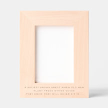Gardening Greek Proverb Etched Frames