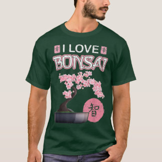 Gardening Hobby Retro Japanese Cherry Sakura Bonsa T-Shirt