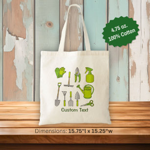 Gardening Icons Tote Bag