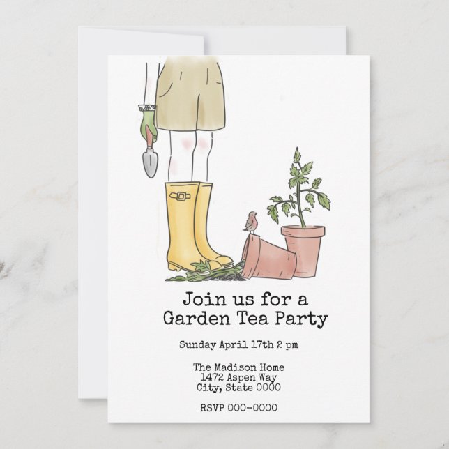 Gardening Invitation (Front)