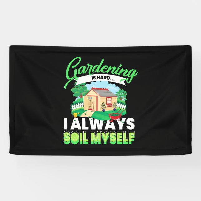 Gardening Is Hard Banner (Horizontal)