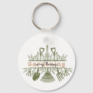 Gardening is my Therapie Key Ring