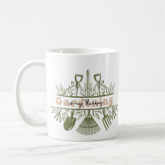 Gardening is my therapy coffee mug