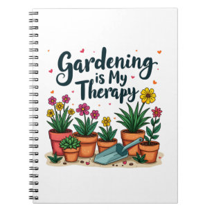 Gardening Is My Therapy Gardener Gardening Plant Notebook