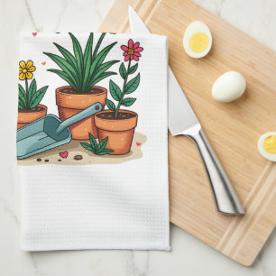 Gardening Is My Therapy Gardener Gardening Plant Tea Towel