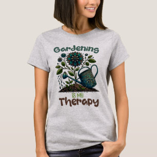Gardening is my Therapy Grey T-Shirt