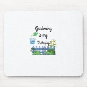 Gardening Is My Therapy Sticker Mouse Pad