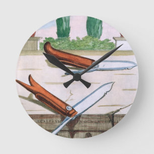 Gardening Knife, from 'Hesperides' by Giovanni Bat Round Clock