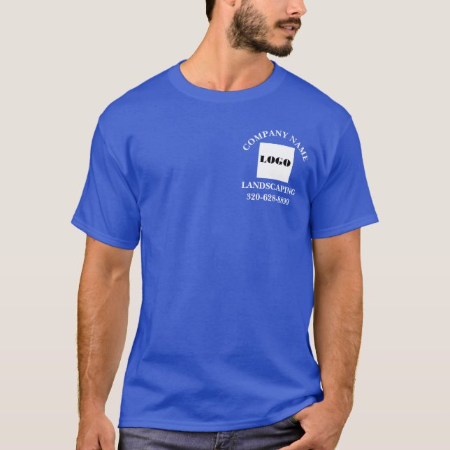 Gardening Landscaping Company Brand Local Business T-Shirt (Front)