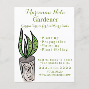 Gardening Landscaping Gardener Plants Business Flyer