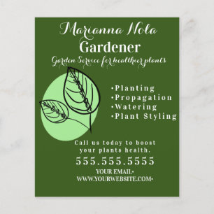 Gardening Landscaping Gardener Plants Business Flyer
