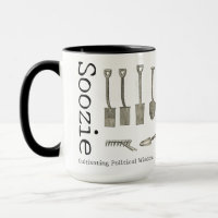 Gardening large mug with name