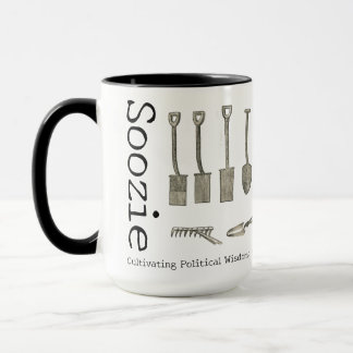 Gardening large mug with name
