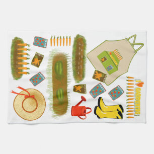 Gardening Love Tea Towel