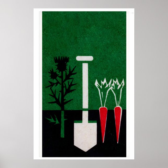 Gardening - Matchbox Print - Aesthetic Wall Art (Front)