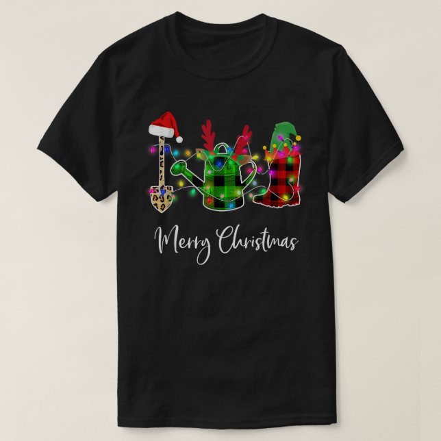 Gardening Merry Christmas shirt T-Shirt (Design Front)