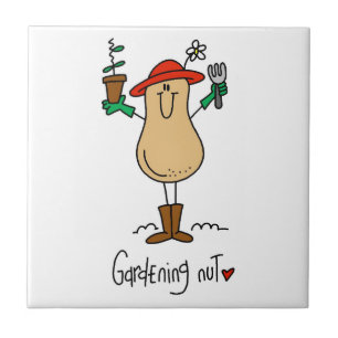 Gardening Nut T-shirts and Gifts Ceramic Tile