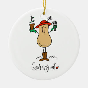 Gardening Nut T-shirts and Gifts Ceramic Tree Decoration