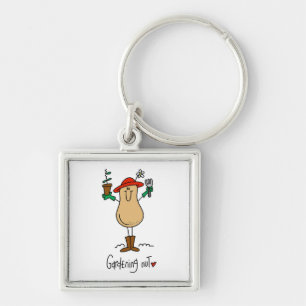 Gardening Nut T-shirts and Gifts Key Ring